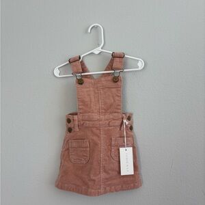Jamie Kay Blush Corduroy overall dress
